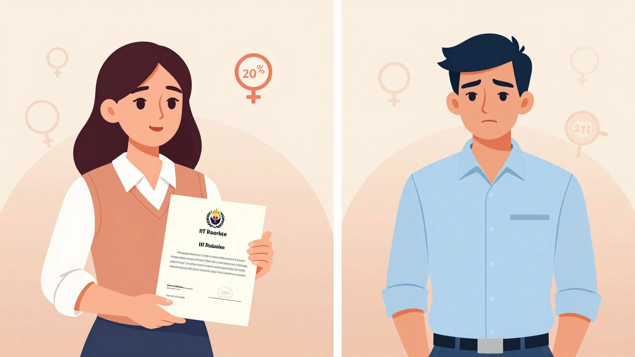 Female student gets Electrical Engineering at IIT Roorkee while male gets Civil at IIT Patna with same rank