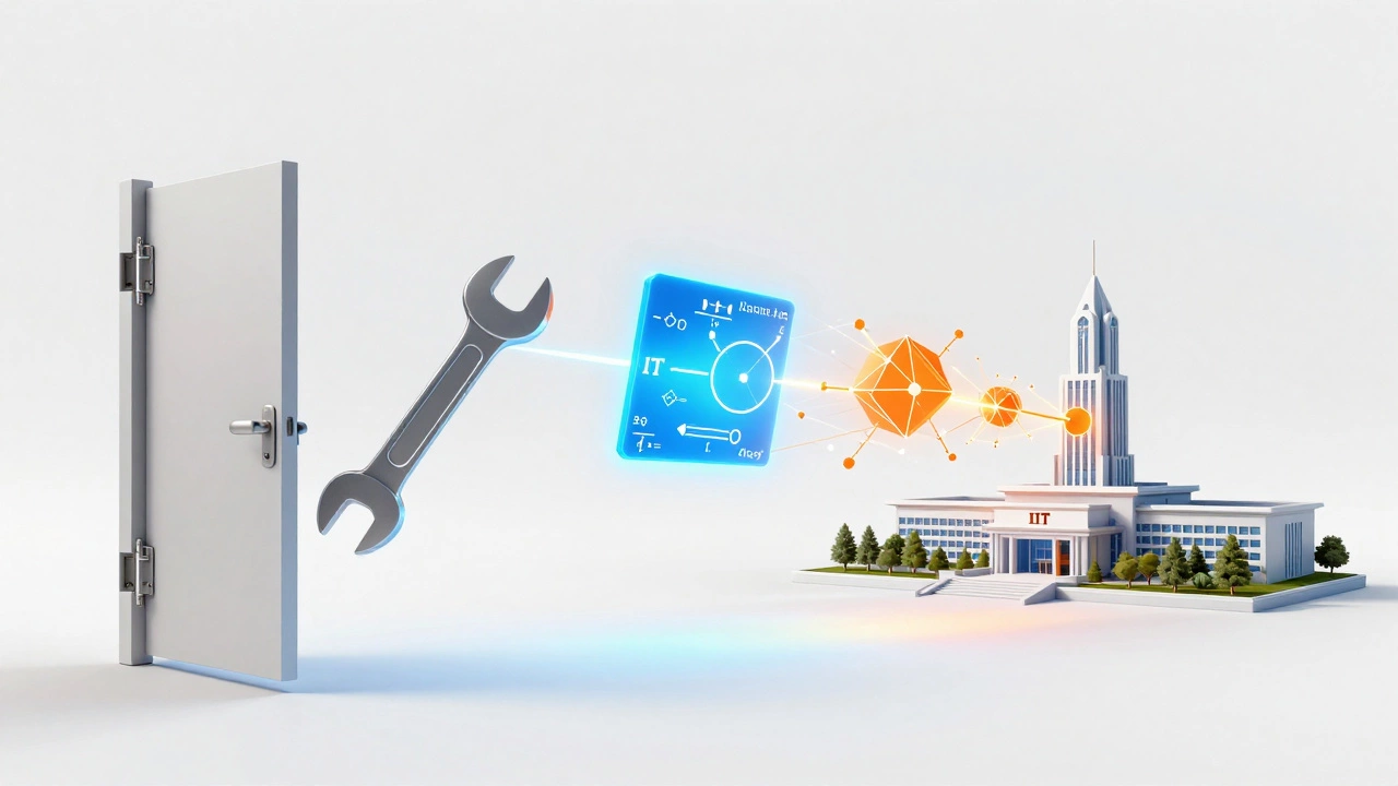 Conceptual visualization of physics analogies transforming into complex equations